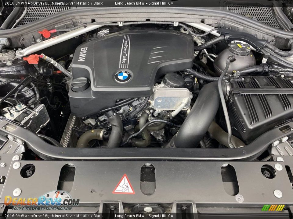2016 BMW X4 xDrive28i Mineral Silver Metallic / Black Photo #12
