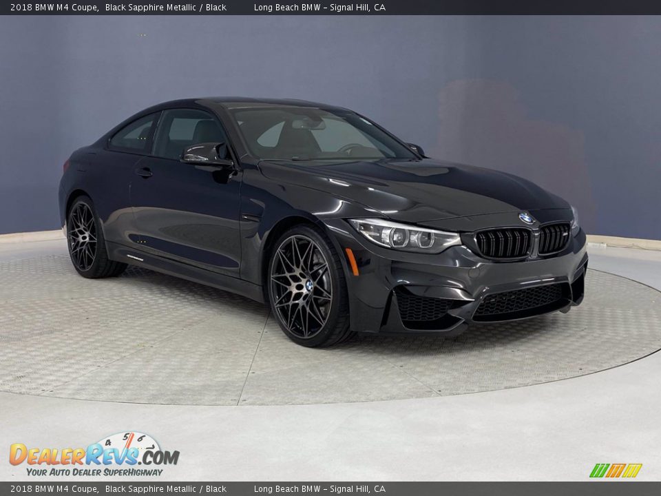 2018 BMW M4 Coupe Black Sapphire Metallic / Black Photo #36