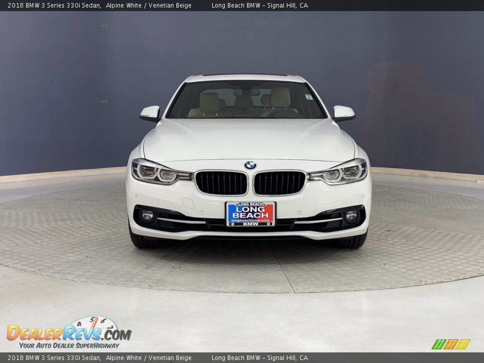 2018 BMW 3 Series 330i Sedan Alpine White / Venetian Beige Photo #2