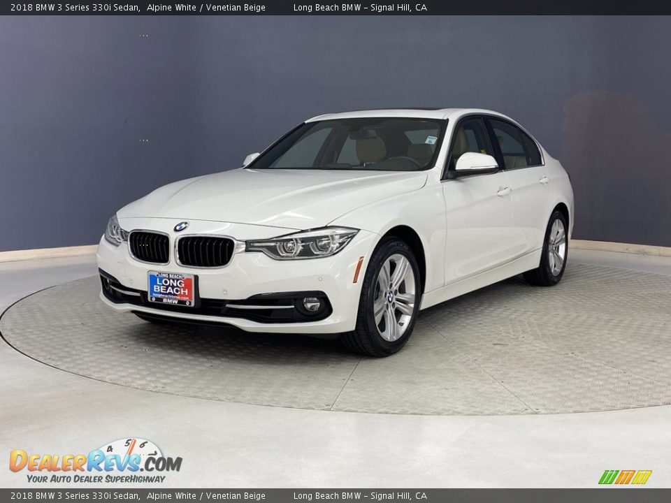 2018 BMW 3 Series 330i Sedan Alpine White / Venetian Beige Photo #3