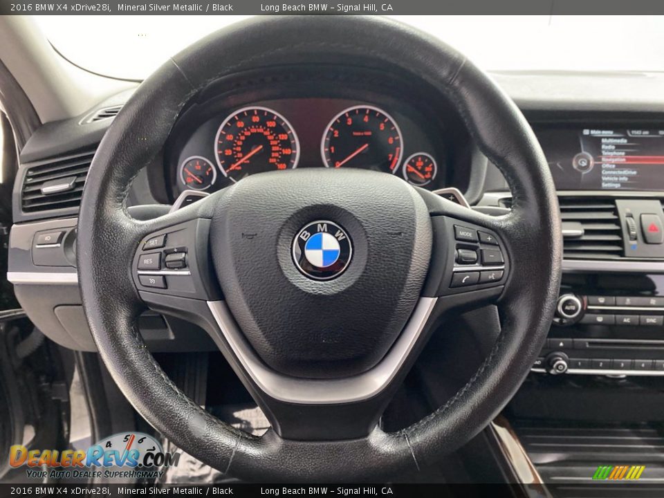 2016 BMW X4 xDrive28i Mineral Silver Metallic / Black Photo #18