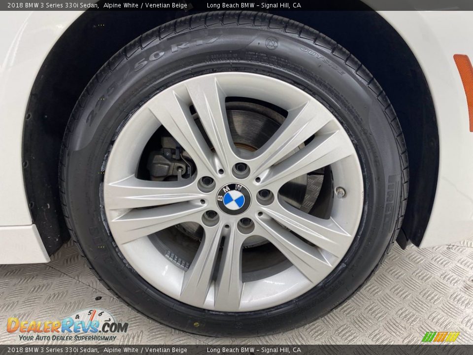 2018 BMW 3 Series 330i Sedan Alpine White / Venetian Beige Photo #6