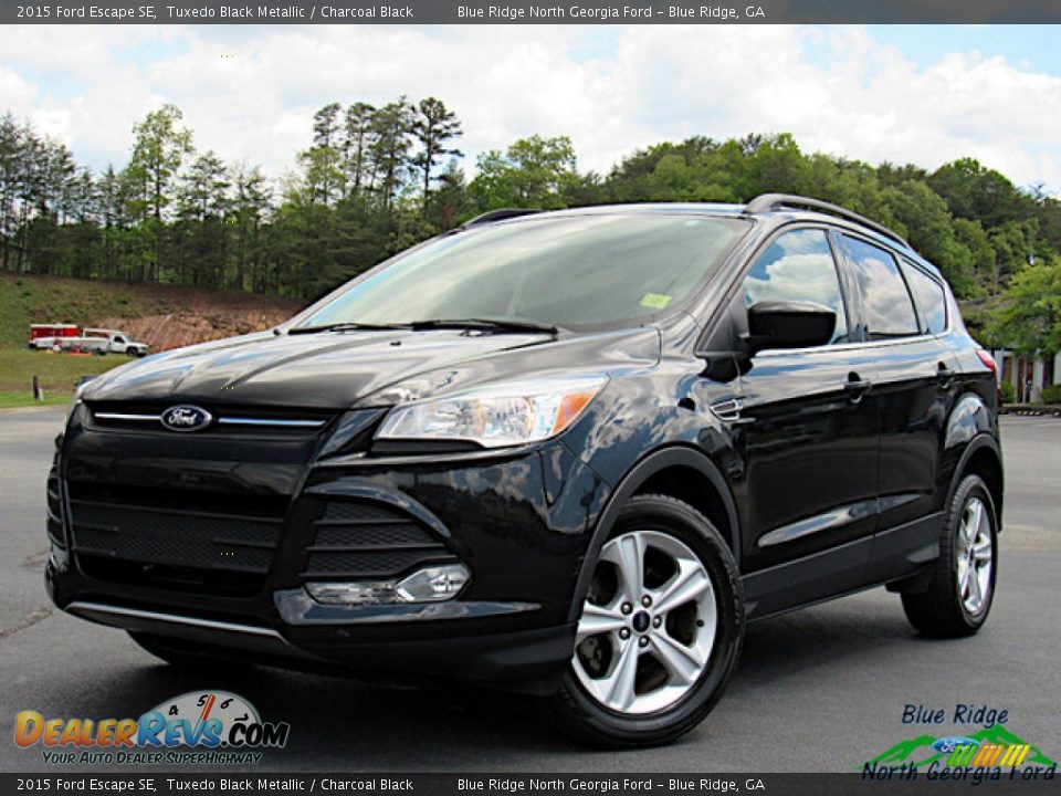 2015 Ford Escape SE Tuxedo Black Metallic / Charcoal Black Photo #1