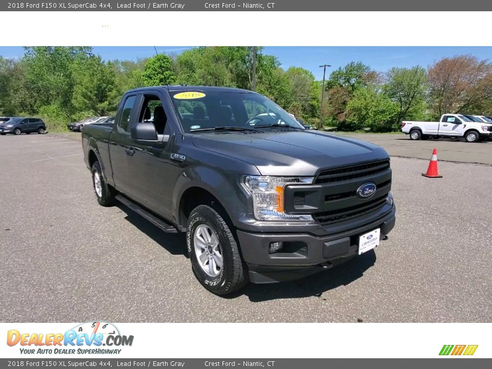 2018 Ford F150 XL SuperCab 4x4 Lead Foot / Earth Gray Photo #1