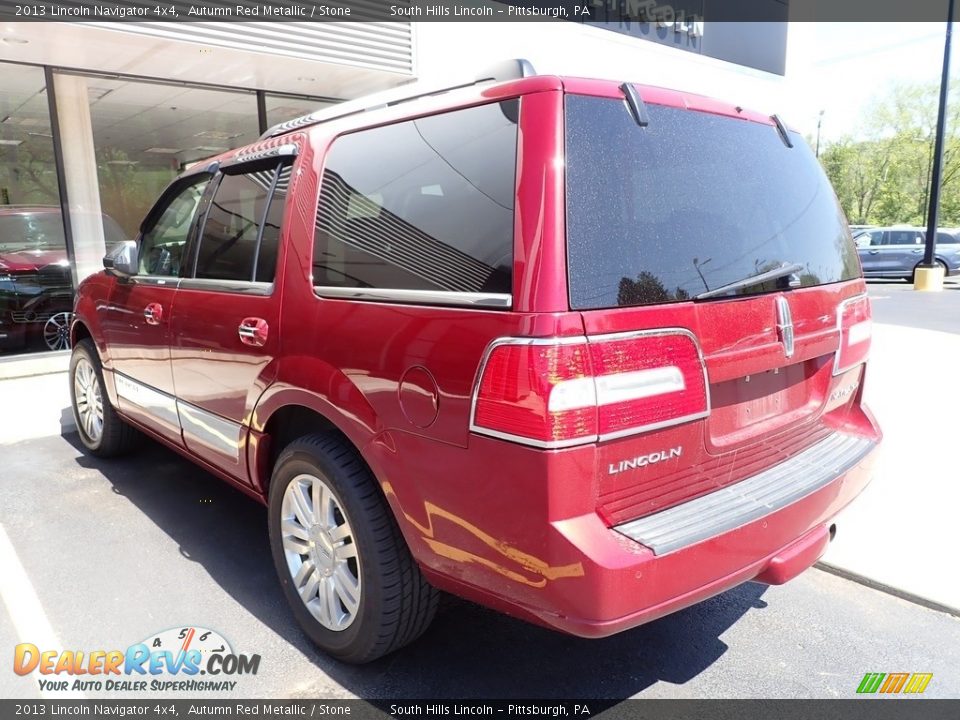 2013 Lincoln Navigator 4x4 Autumn Red Metallic / Stone Photo #2