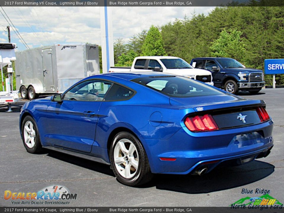 2017 Ford Mustang V6 Coupe Lightning Blue / Ebony Photo #3