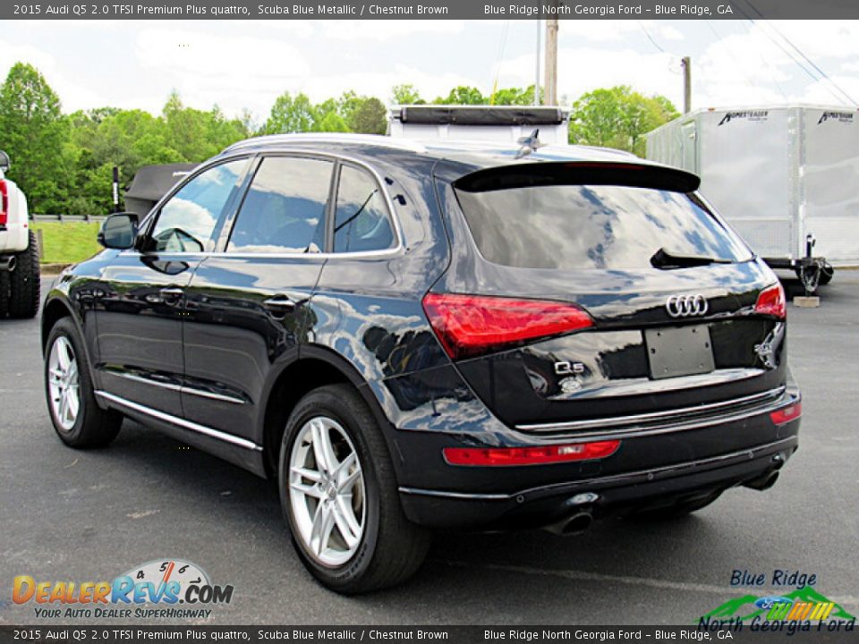 2015 Audi Q5 2.0 TFSI Premium Plus quattro Scuba Blue Metallic / Chestnut Brown Photo #3