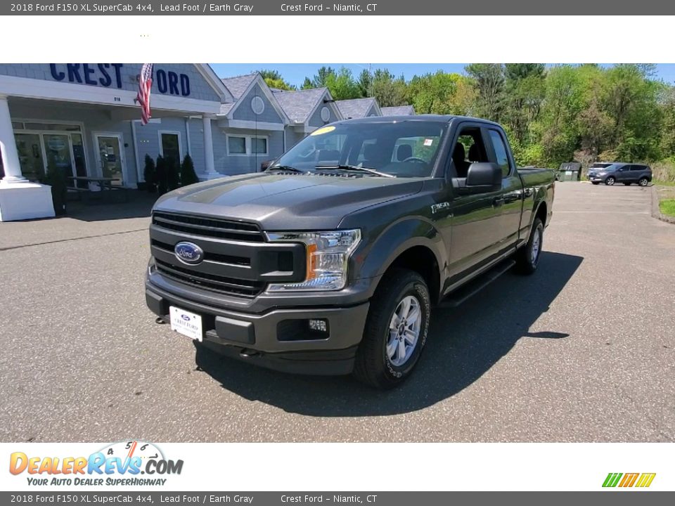 2018 Ford F150 XL SuperCab 4x4 Lead Foot / Earth Gray Photo #3