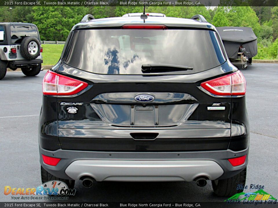 2015 Ford Escape SE Tuxedo Black Metallic / Charcoal Black Photo #4