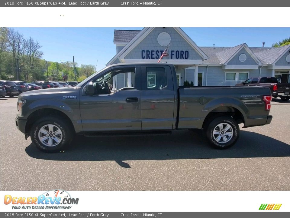 2018 Ford F150 XL SuperCab 4x4 Lead Foot / Earth Gray Photo #4