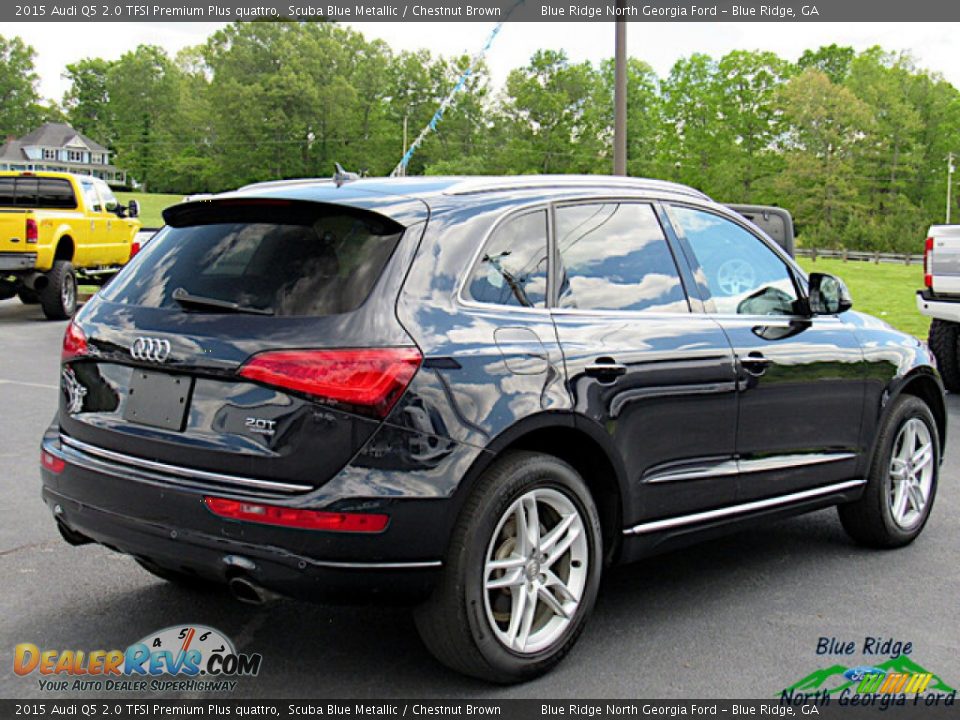 2015 Audi Q5 2.0 TFSI Premium Plus quattro Scuba Blue Metallic / Chestnut Brown Photo #5