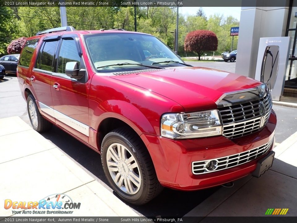 2013 Lincoln Navigator 4x4 Autumn Red Metallic / Stone Photo #5