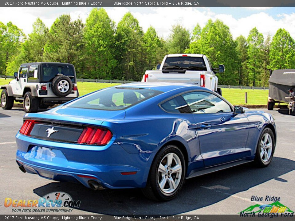 2017 Ford Mustang V6 Coupe Lightning Blue / Ebony Photo #5