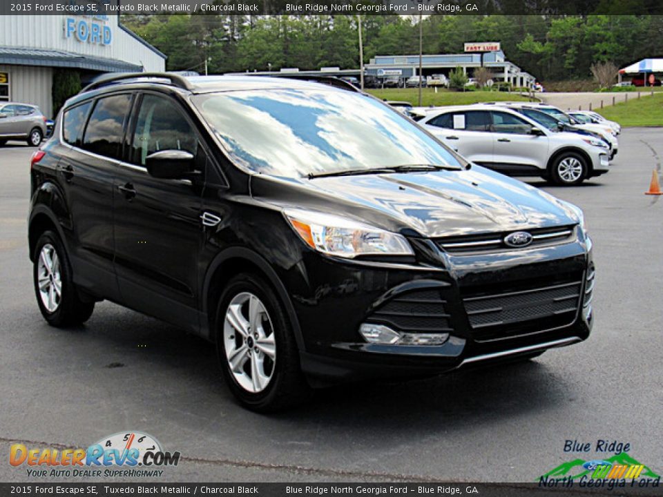 2015 Ford Escape SE Tuxedo Black Metallic / Charcoal Black Photo #7