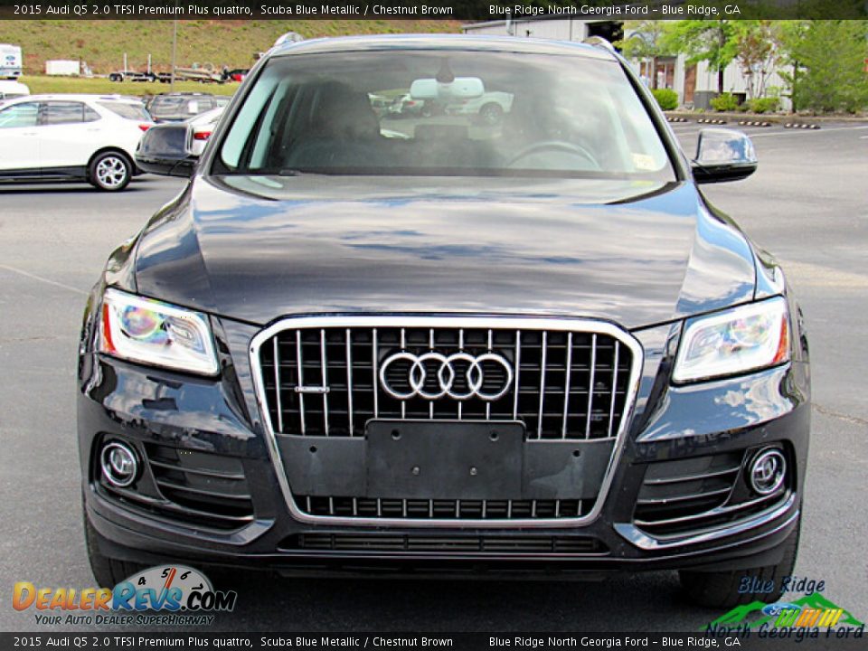 2015 Audi Q5 2.0 TFSI Premium Plus quattro Scuba Blue Metallic / Chestnut Brown Photo #8