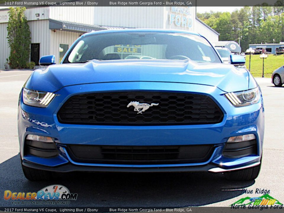 2017 Ford Mustang V6 Coupe Lightning Blue / Ebony Photo #8