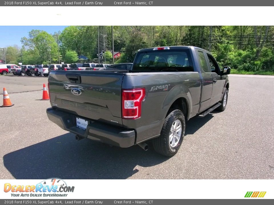 2018 Ford F150 XL SuperCab 4x4 Lead Foot / Earth Gray Photo #7