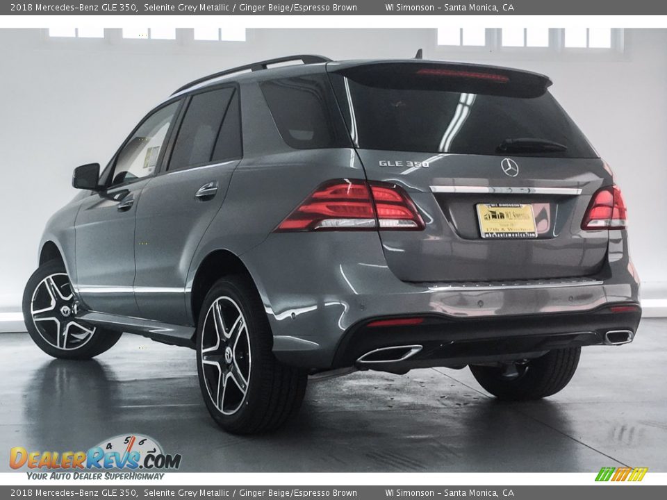 2018 Mercedes-Benz GLE 350 Selenite Grey Metallic / Ginger Beige/Espresso Brown Photo #3