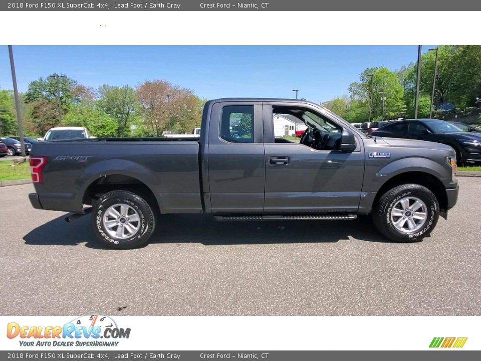 2018 Ford F150 XL SuperCab 4x4 Lead Foot / Earth Gray Photo #8
