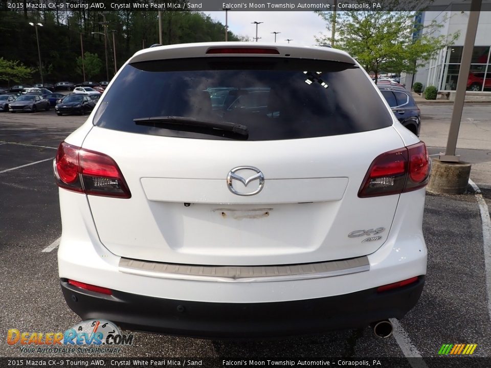 2015 Mazda CX-9 Touring AWD Crystal White Pearl Mica / Sand Photo #3