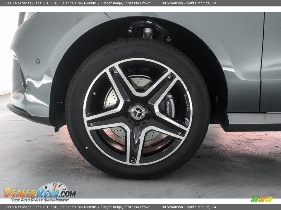 2018 Mercedes-Benz GLE 350 Selenite Grey Metallic / Ginger Beige/Espresso Brown Photo #9