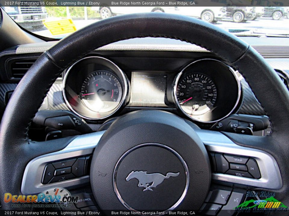 2017 Ford Mustang V6 Coupe Lightning Blue / Ebony Photo #19