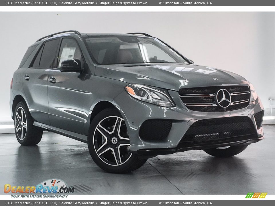 2018 Mercedes-Benz GLE 350 Selenite Grey Metallic / Ginger Beige/Espresso Brown Photo #12