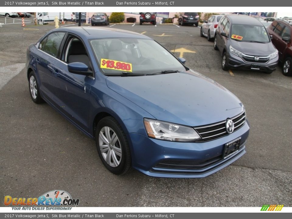 2017 Volkswagen Jetta S Silk Blue Metallic / Titan Black Photo #1