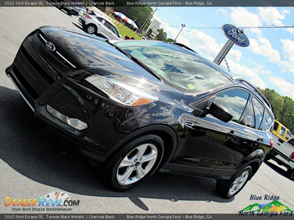 2015 Ford Escape SE Tuxedo Black Metallic / Charcoal Black Photo #25