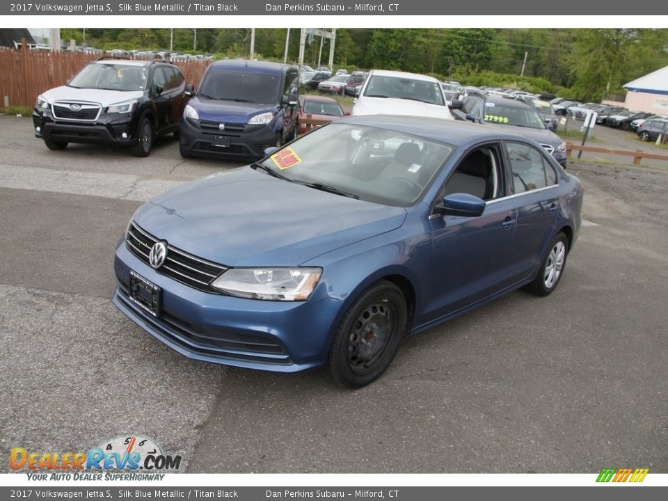 2017 Volkswagen Jetta S Silk Blue Metallic / Titan Black Photo #3