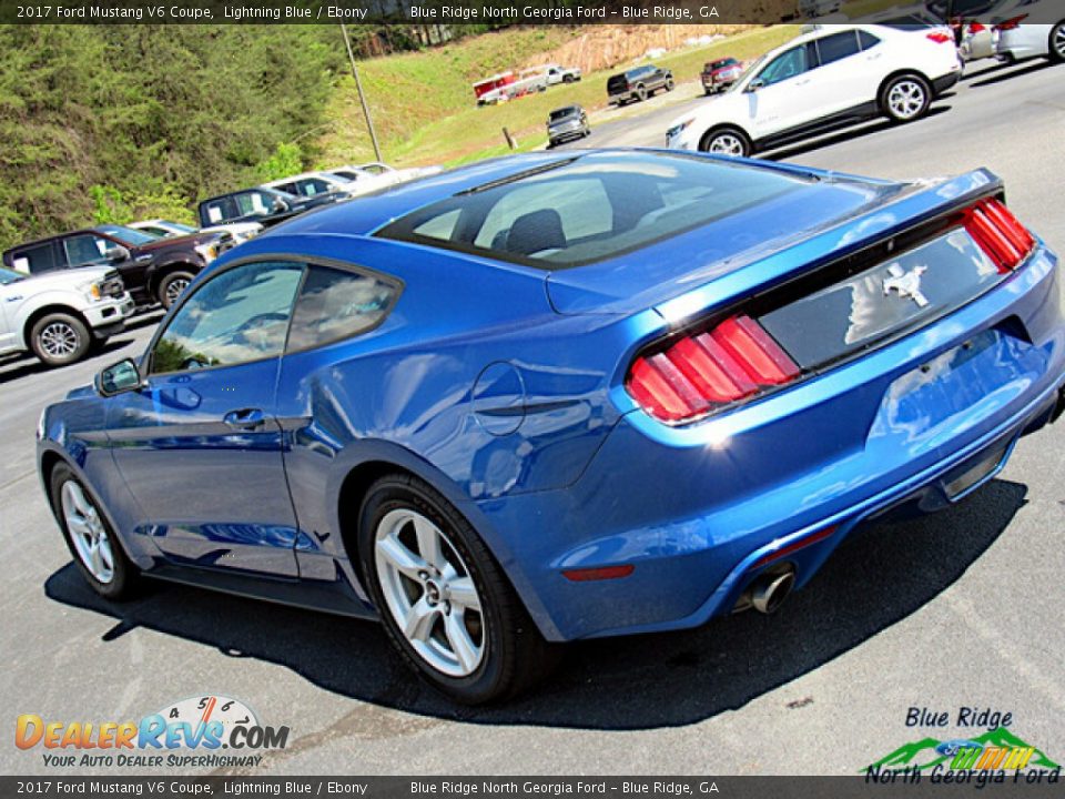 2017 Ford Mustang V6 Coupe Lightning Blue / Ebony Photo #26