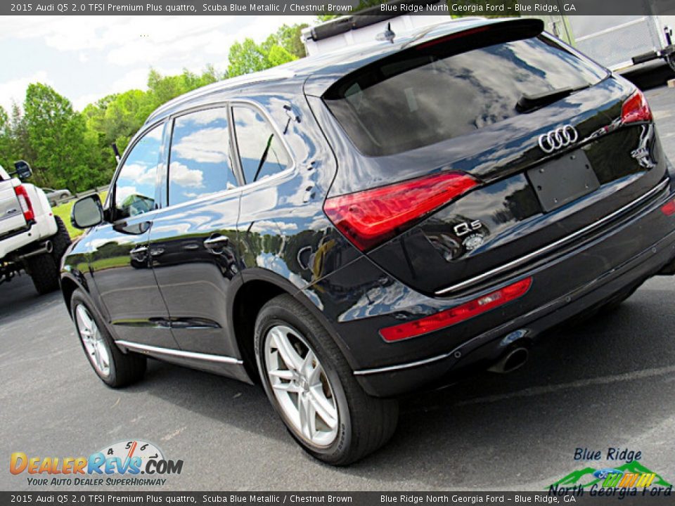 2015 Audi Q5 2.0 TFSI Premium Plus quattro Scuba Blue Metallic / Chestnut Brown Photo #28