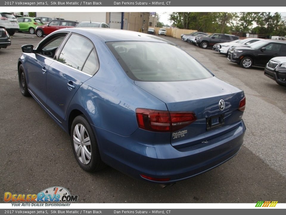 2017 Volkswagen Jetta S Silk Blue Metallic / Titan Black Photo #7