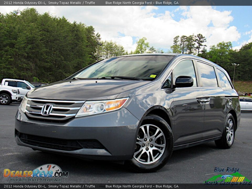 2012 Honda Odyssey EX-L Smoky Topaz Metallic / Truffle Photo #1
