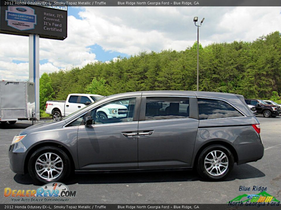 2012 Honda Odyssey EX-L Smoky Topaz Metallic / Truffle Photo #2