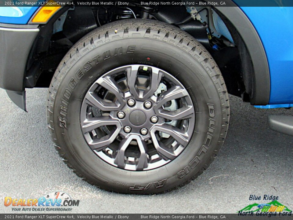 2021 Ford Ranger XLT SuperCrew 4x4 Velocity Blue Metallic / Ebony Photo #9