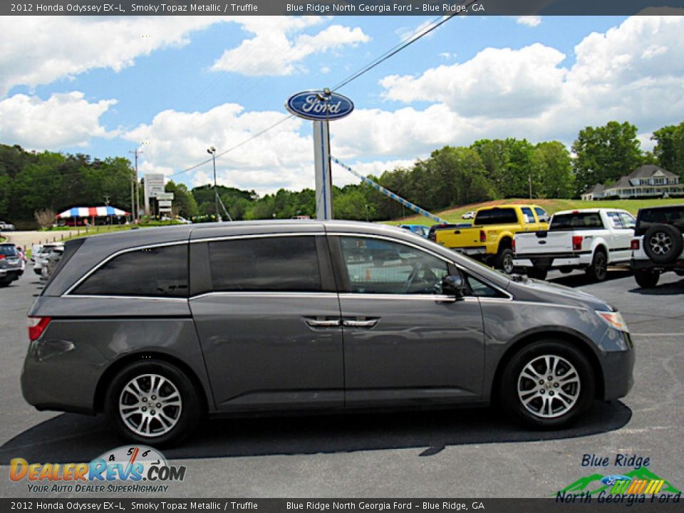 2012 Honda Odyssey EX-L Smoky Topaz Metallic / Truffle Photo #6