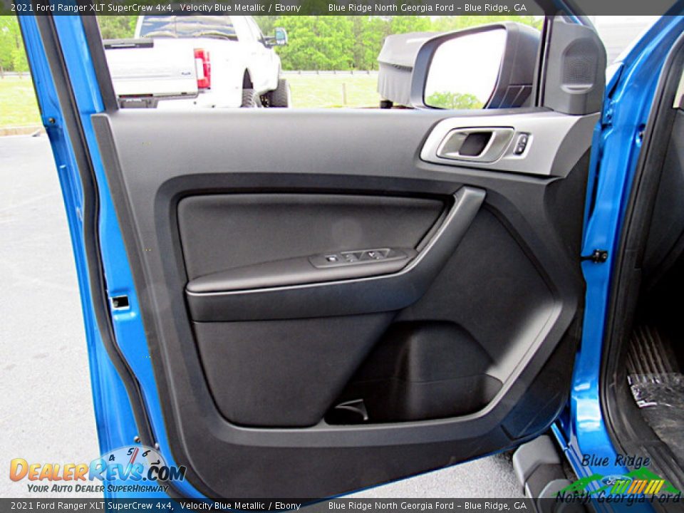 2021 Ford Ranger XLT SuperCrew 4x4 Velocity Blue Metallic / Ebony Photo #10