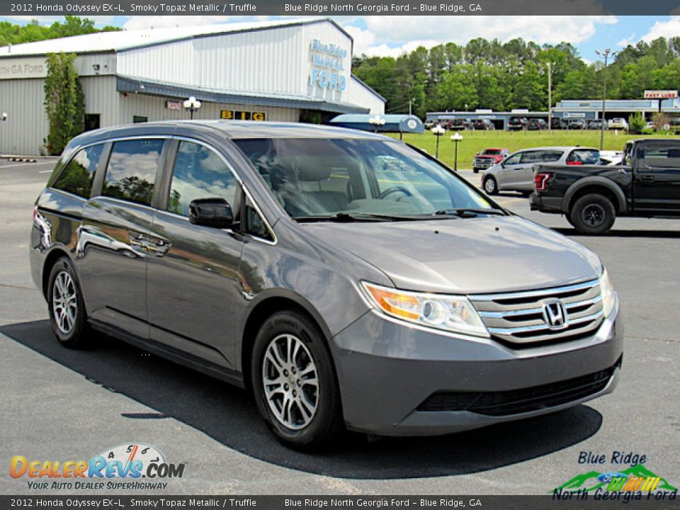 2012 Honda Odyssey EX-L Smoky Topaz Metallic / Truffle Photo #7