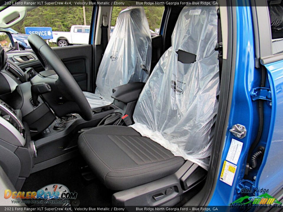 2021 Ford Ranger XLT SuperCrew 4x4 Velocity Blue Metallic / Ebony Photo #11