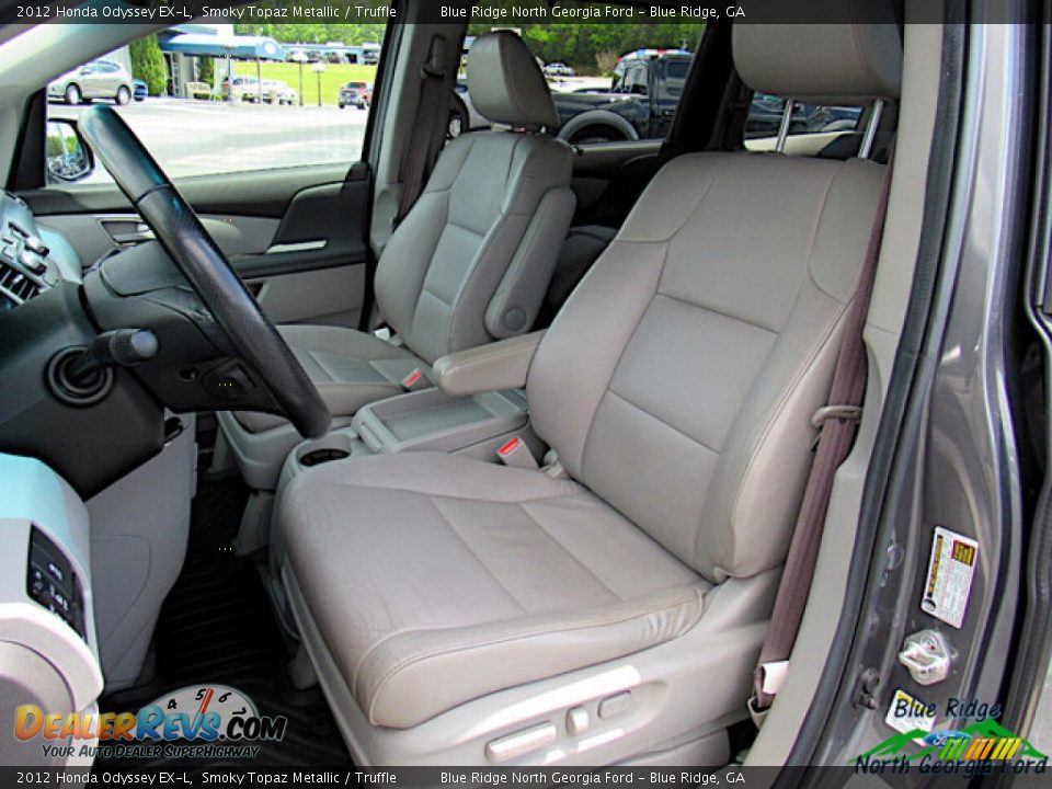 2012 Honda Odyssey EX-L Smoky Topaz Metallic / Truffle Photo #11