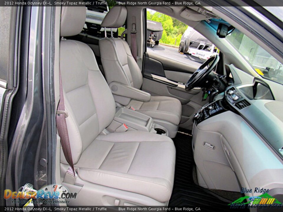 2012 Honda Odyssey EX-L Smoky Topaz Metallic / Truffle Photo #12
