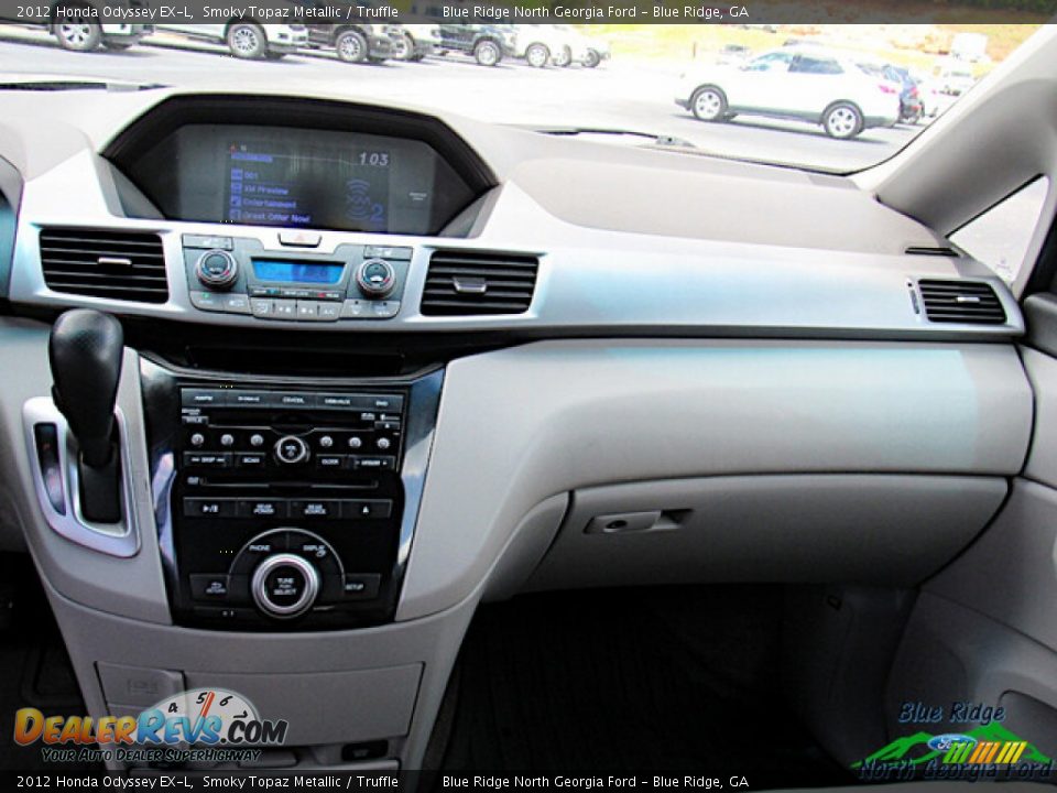 2012 Honda Odyssey EX-L Smoky Topaz Metallic / Truffle Photo #17