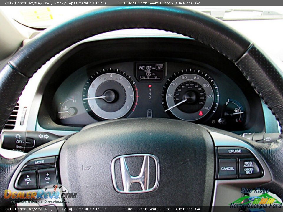 2012 Honda Odyssey EX-L Smoky Topaz Metallic / Truffle Photo #18