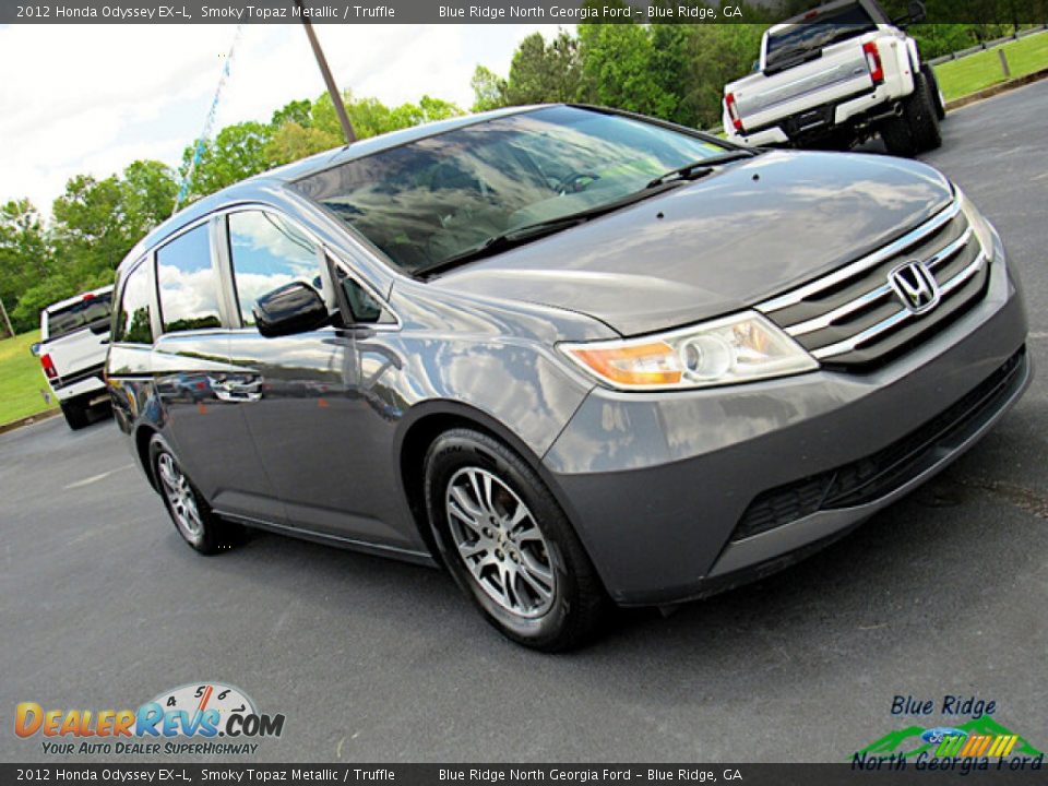 2012 Honda Odyssey EX-L Smoky Topaz Metallic / Truffle Photo #27