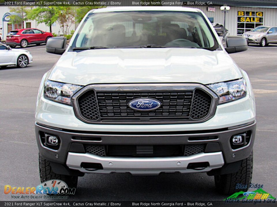 2021 Ford Ranger XLT SuperCrew 4x4 Cactus Gray Metallic / Ebony Photo #8