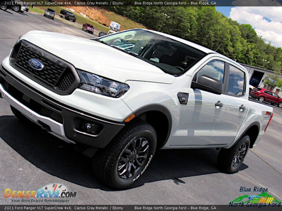 2021 Ford Ranger XLT SuperCrew 4x4 Cactus Gray Metallic / Ebony Photo #25