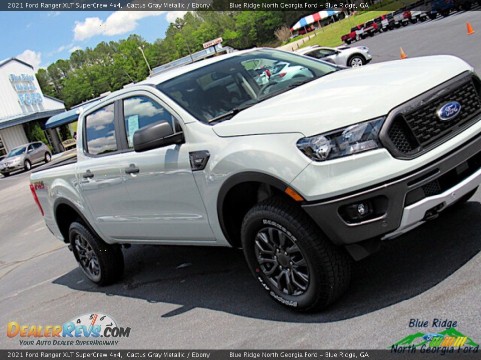 2021 Ford Ranger XLT SuperCrew 4x4 Cactus Gray Metallic / Ebony Photo #26