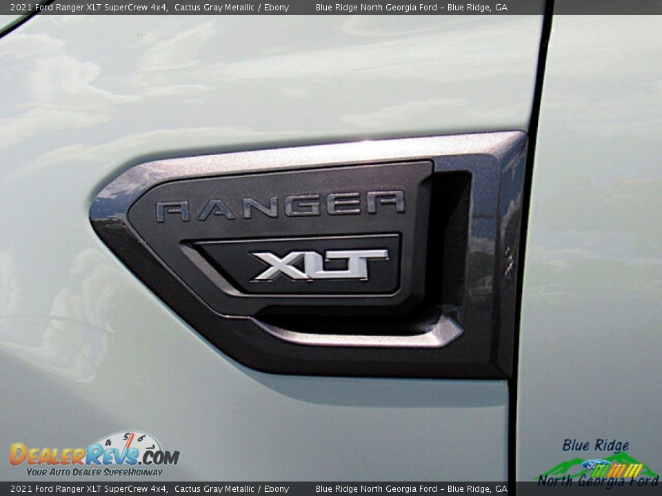 2021 Ford Ranger XLT SuperCrew 4x4 Cactus Gray Metallic / Ebony Photo #29