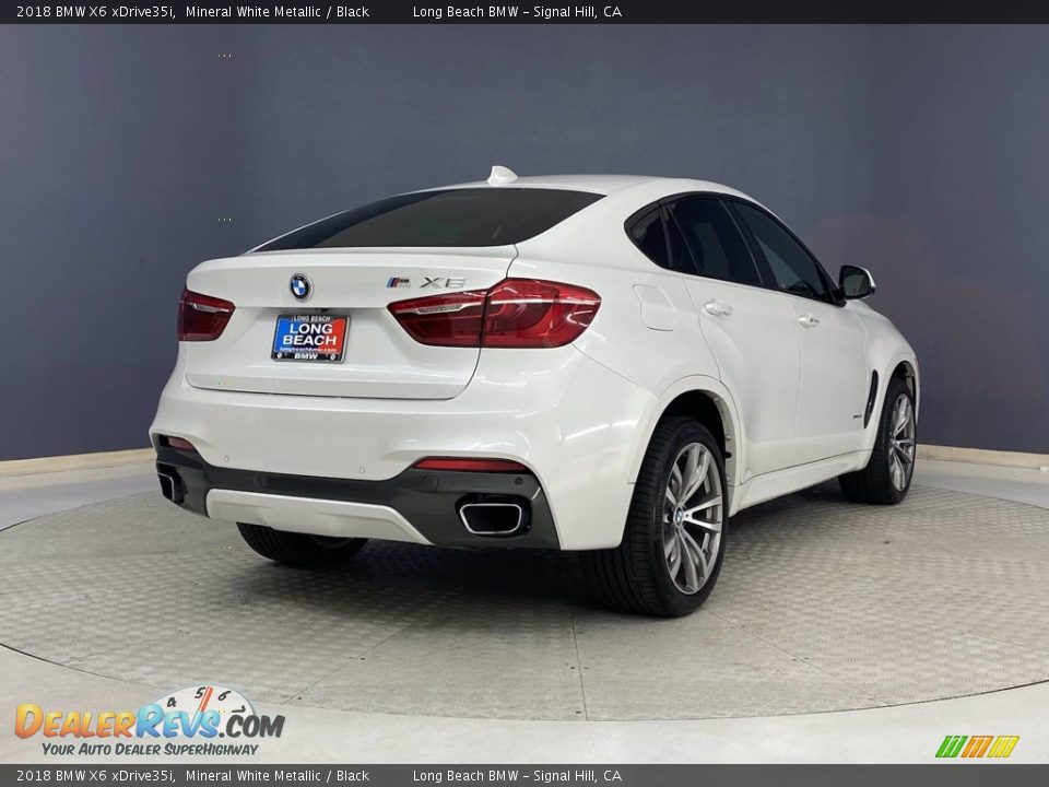 2018 BMW X6 xDrive35i Mineral White Metallic / Black Photo #5